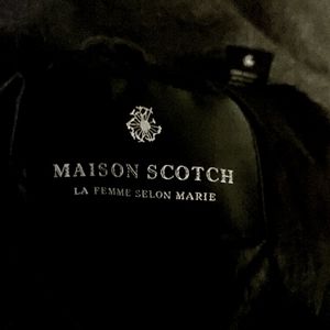 Ladies size 1 Maison Scotch down two tone grey and black winter coat